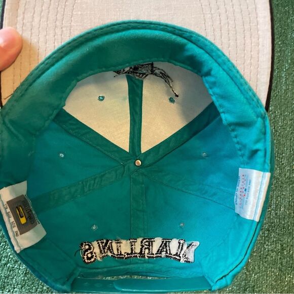 VTG 90s Florida Marlins MLB Snapback Hat - Picture 7 of 9